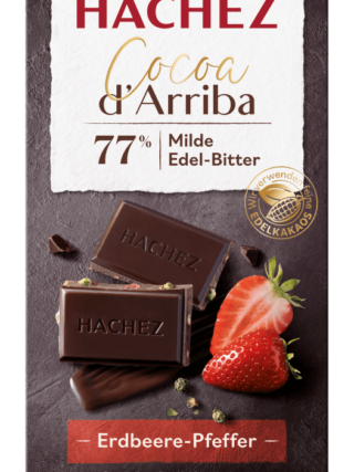 77% d’Arriba šokolaad maasika & rohelise pipraga 100g