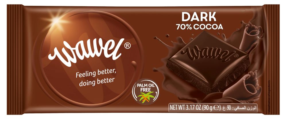 Tumeda šokolaadi tahvel 90g, 70% kakaod