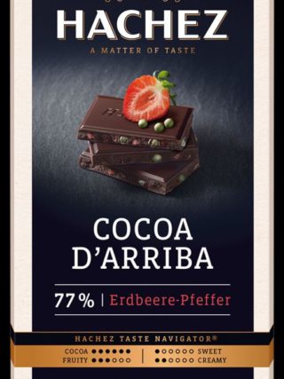 77% d’Arriba šokolaad maasika & rohelise pipraga 100g