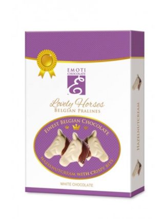 Emoti Valgest šokolaadist hobused pähklikreemi täidisega 95g